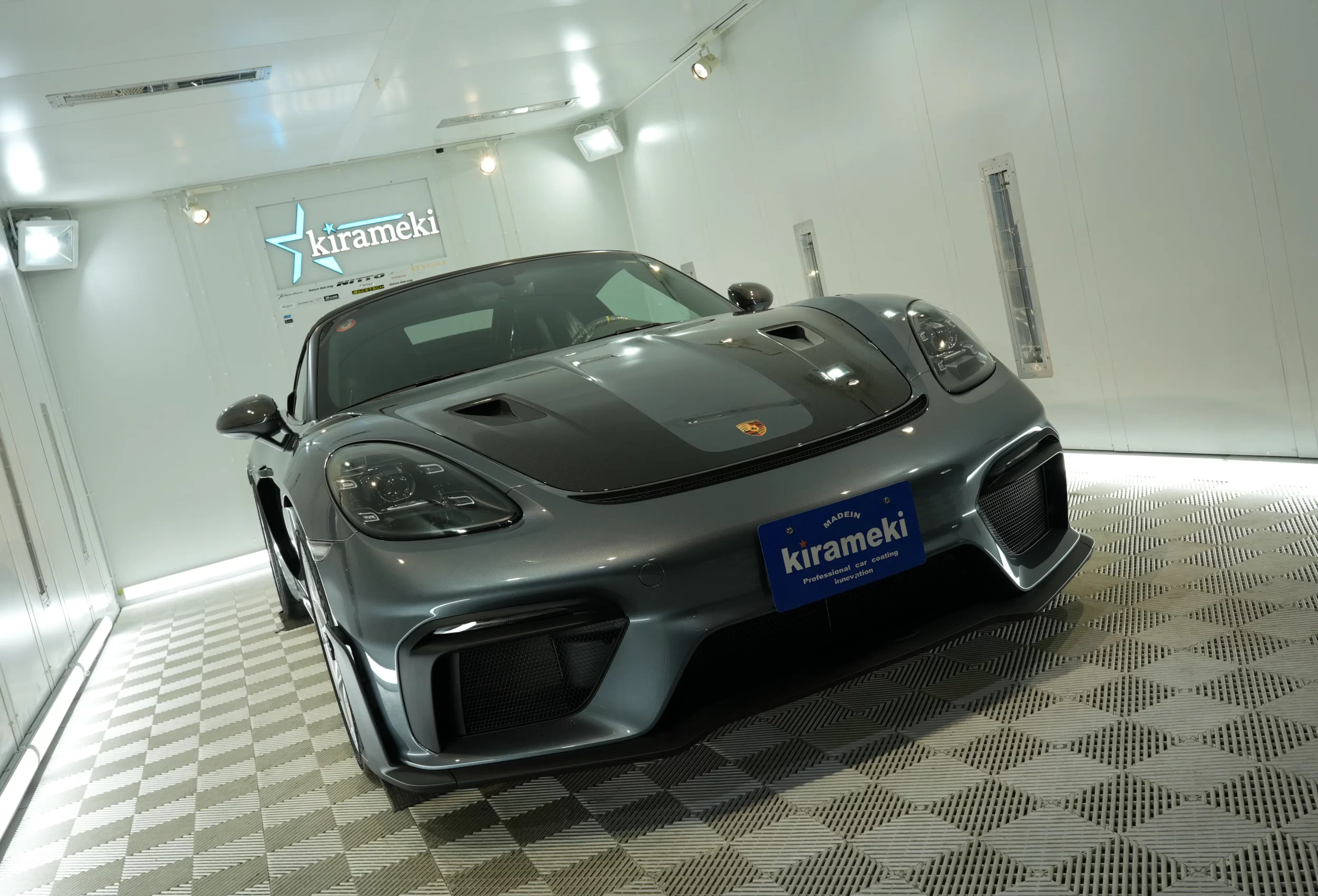 ポルシェ718スパイダーRSコーティング,セラミックコーティング,サーブフェイス,大阪コーティング専門店,神戸コーティング専門店