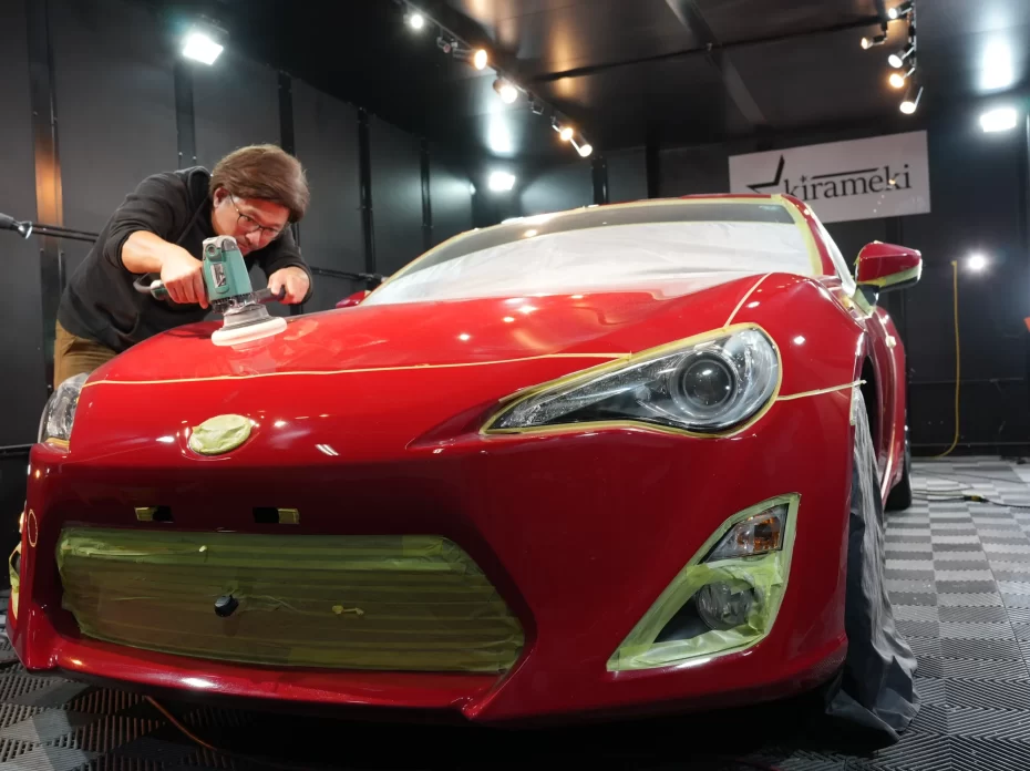 トヨタ８６磨きコーティング,経年車中古車コーティング,大阪カーコーティング,神戸カーコーティング