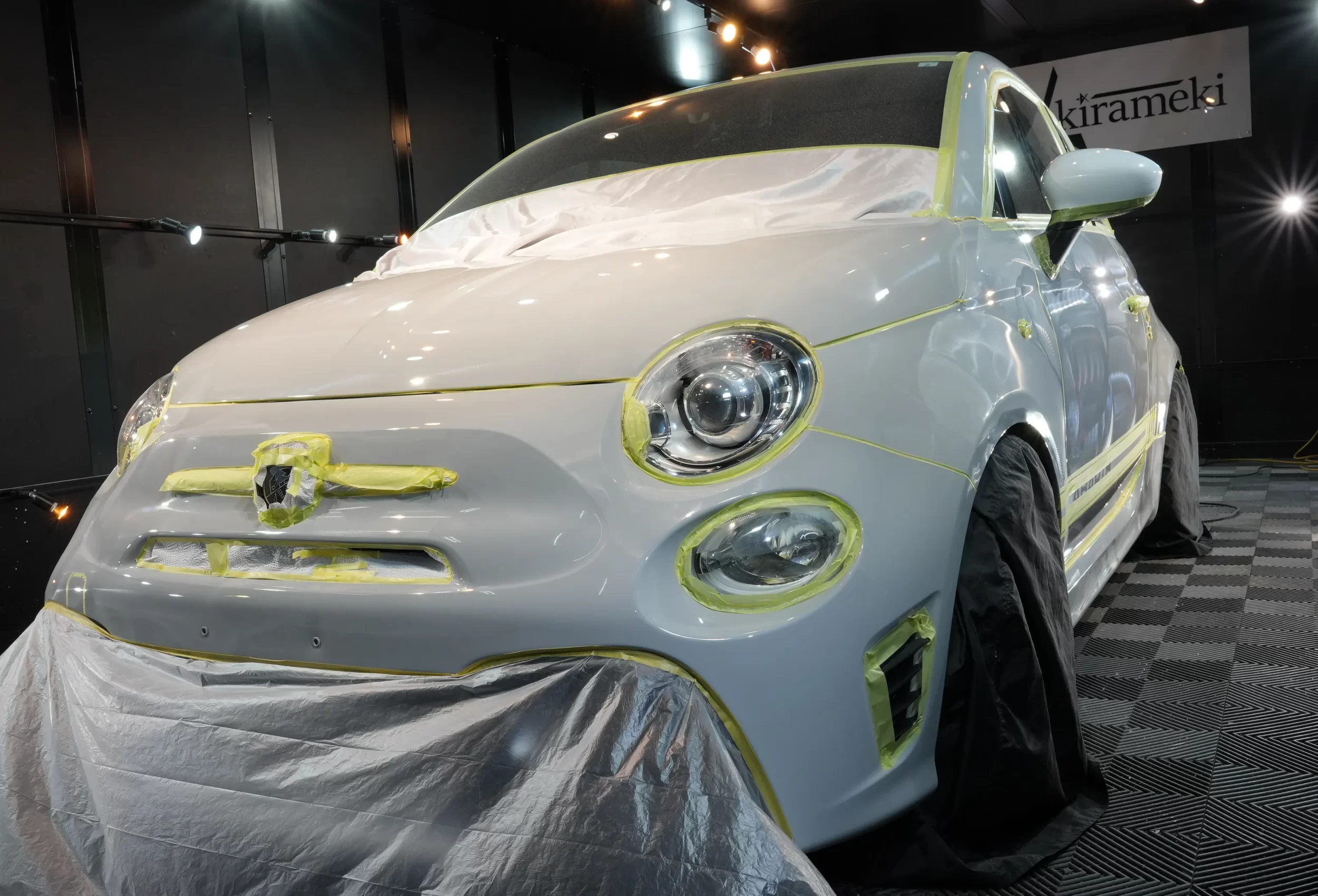 アバルト595コーティング,大阪カーコーティング,神戸カーコーティング