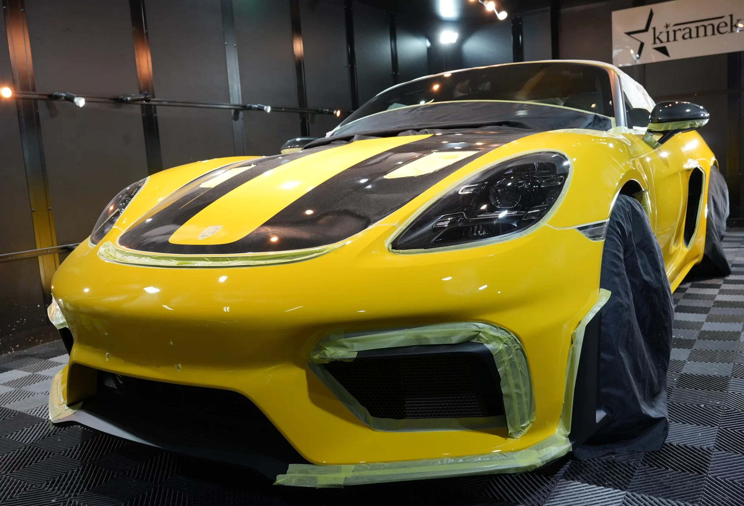 ポルシェ718スパイダーRSコーティング,大阪カーコーティング,神戸カーコーティング