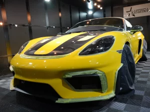 ポルシェ718スパイダーRSコーティング,大阪カーコーティング,神戸カーコーティング