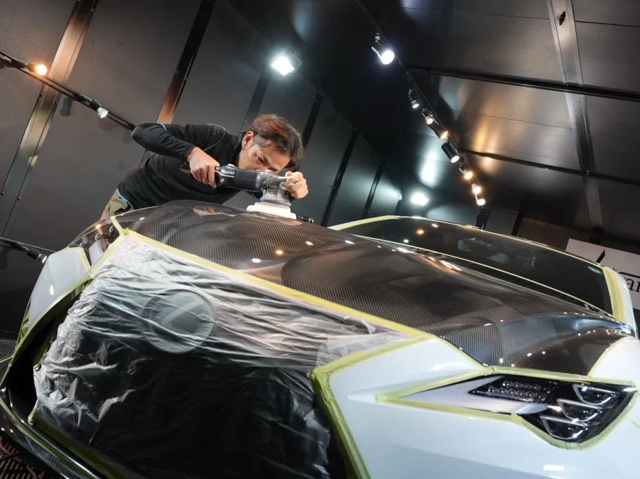 レクサスRCFコーティング大阪・兵庫コーティング専門店,サーブフェイス