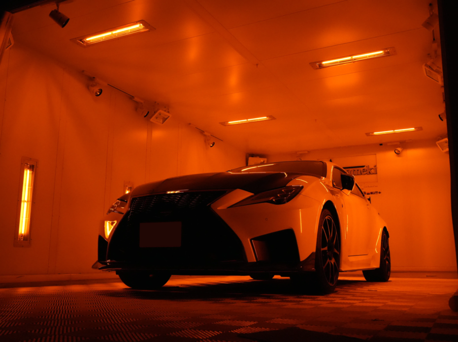 レクサスRCFコーティング大阪・兵庫コーティング専門店,サーブフェイス