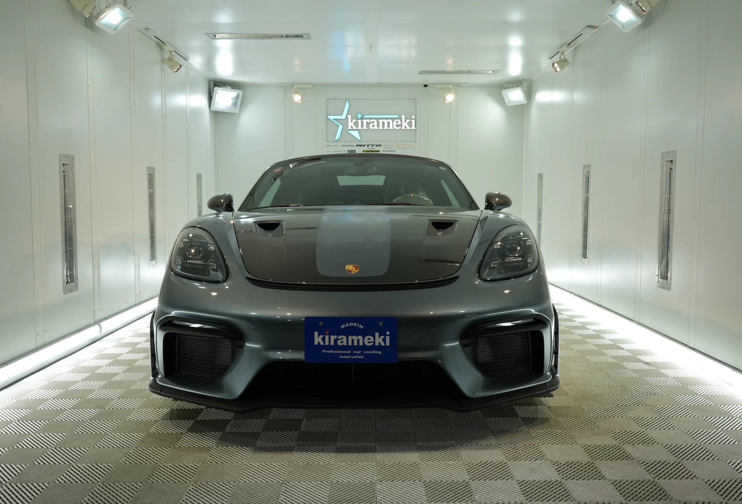 ポルシェコーティング,718スパイダーRSコーティング,サーブフェイス,セラミックコーティング,大阪カーコーティング,神戸カーコーティング