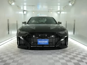 アウディ RS 6 GT ガラスコーティング施工 正面全景 兵庫 大阪 kirameki