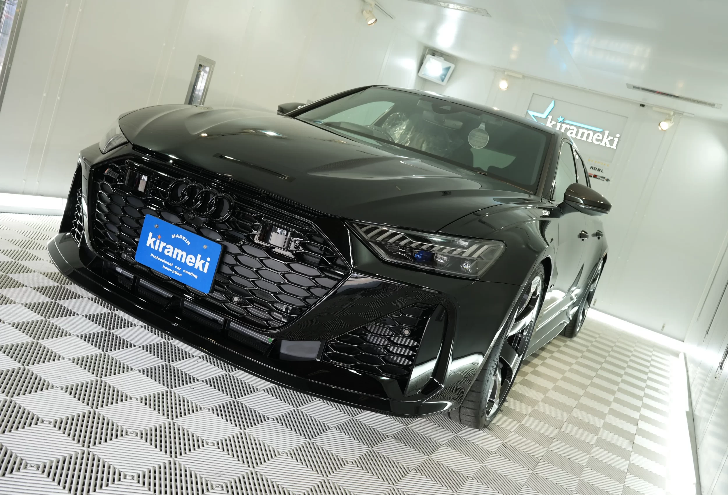 アウディ RS 6 GT アバント フロントナナメ ツヤ感 兵庫 尼崎 kirameki