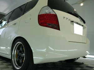 ホンダ フィット リアビュー WORKホイール ツヤ感 加古川 kirameki