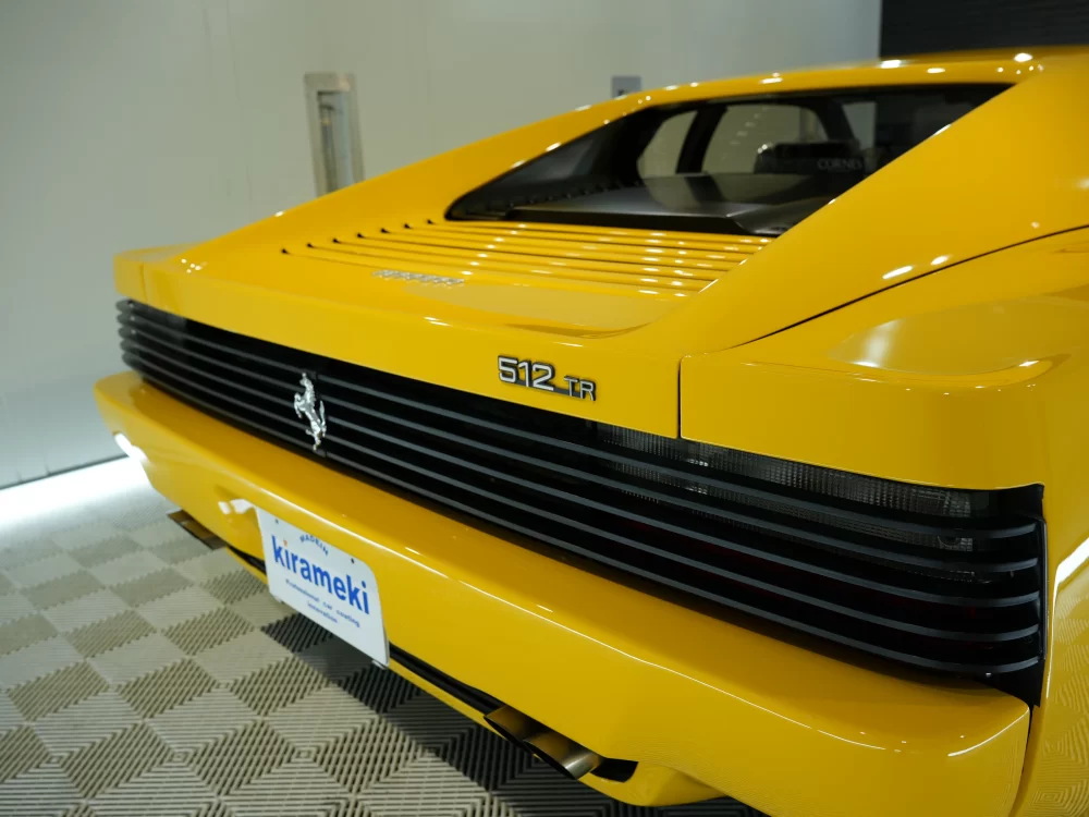 フェラーリ 512TR リアビュー 車磨き コーティング専門店 kirameki
