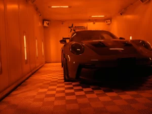 ポルシェ 911 GT3 RS 赤外線ヒーター 焼き付け乾燥 兵庫県尼崎市 kiramek