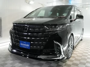 新型アルファード フロントビュー サーブフェイスコートアルティマ 兵