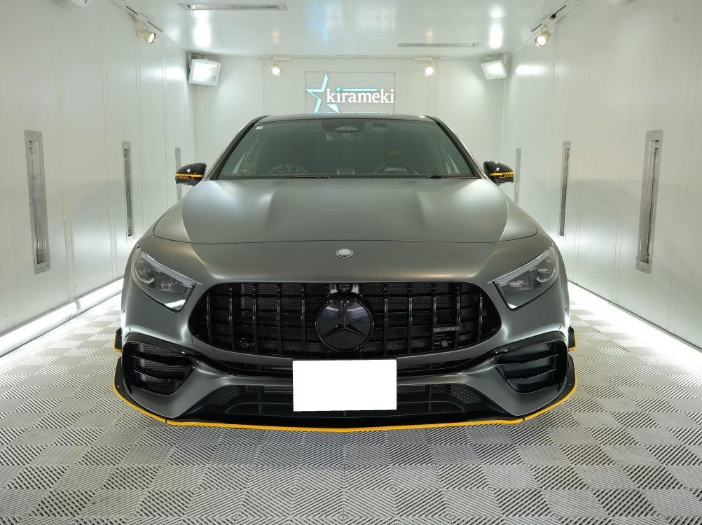 メルセデスAMG A45s マット塗装コーティング完成写真 兵庫県尼崎市kirameki