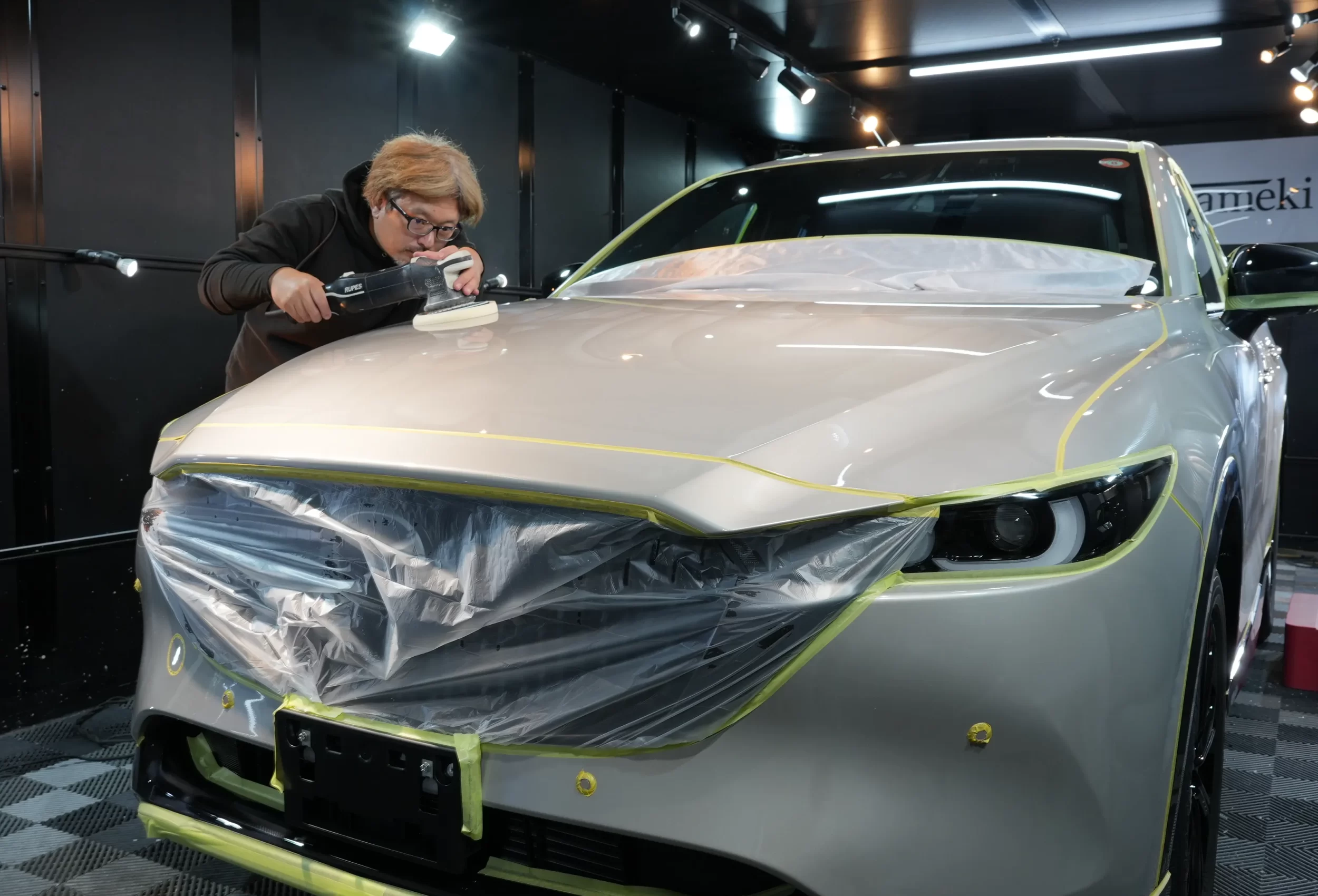 CX-5 マスキング養生 精密下地処理 研磨作業 兵庫県尼崎市 kirameki
