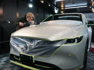 CX-5 マスキング養生 精密下地処理 研磨作業 兵庫県尼崎市 kirameki