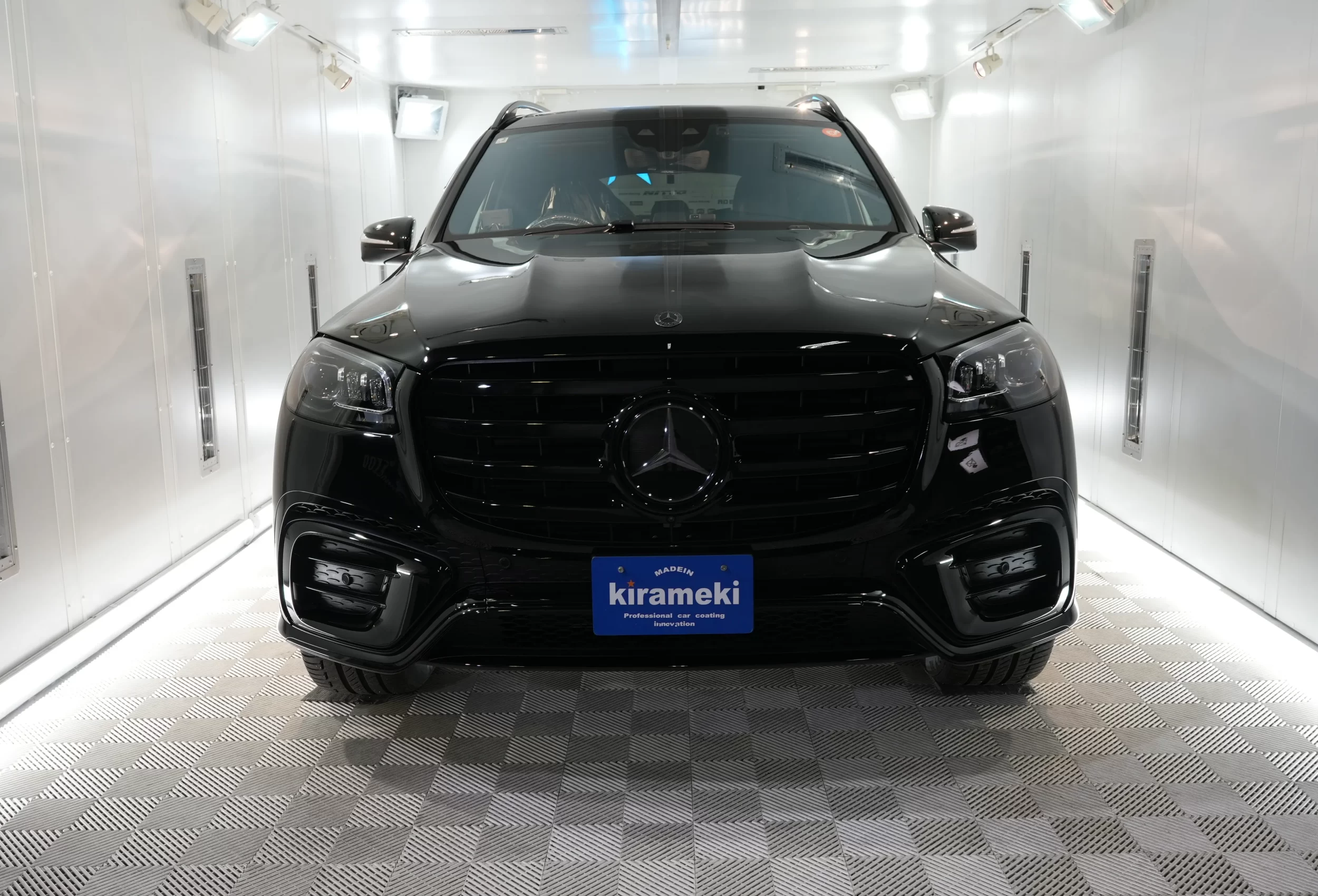 メルセデスベンツ GLS 450 d フロントビュー ガラスコーティング 兵庫 尼崎 kirameki